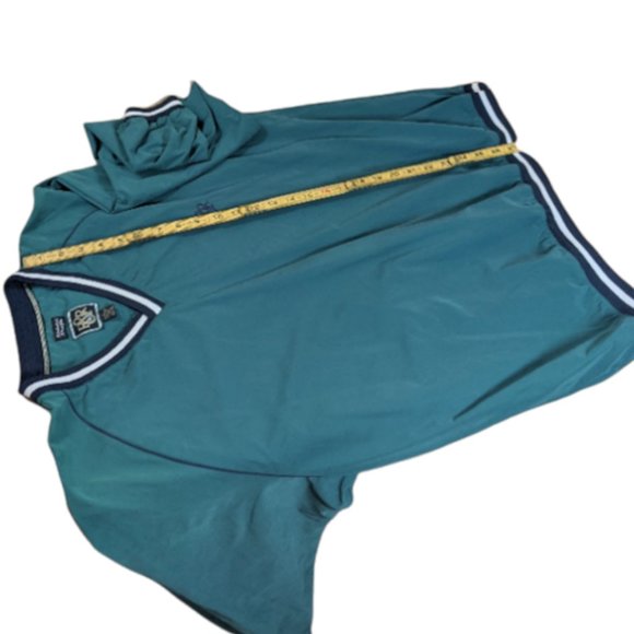 Men's R&R Pro Pullover Windbreaker Blue/Green Sport Tennis - Large - Picture 15 of 16